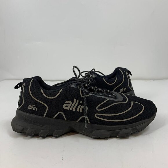 All‎ In Men's Reflective All In Logo Tennis Shoes Black Size 11 - Picture 5 of 13